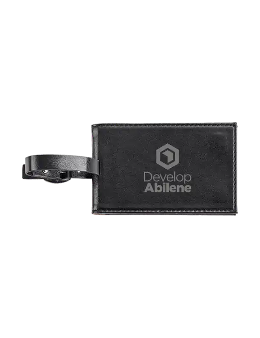 Fabrizio Black Executive Luggage Tag w/Develop Abilene Logo