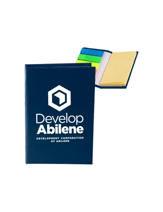 Navy Micro Sticky Note Pad, 2 x 3.25 w/Develop Abilene Logo