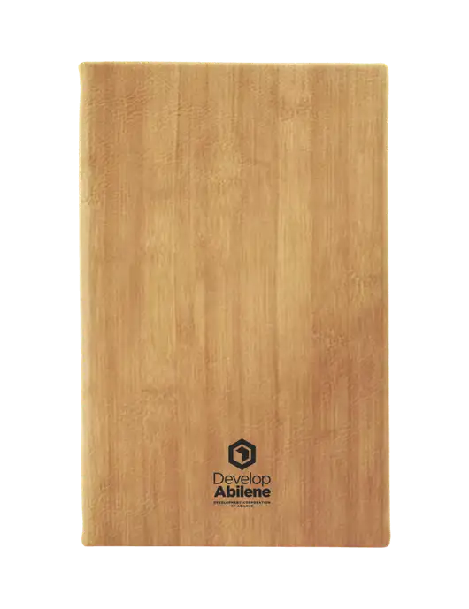 Bamboo Leatherette 5.25 x 8.25 Journal w/Develop Abilene Logo