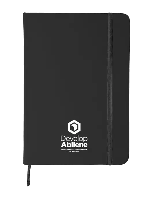 Black Comfort Touch Bound Journal 5" X 7" w/Develop Abilene Logo