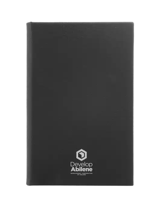 Black Leatherette 5.25 x 8.25 Journal w/Develop Abilene Logo