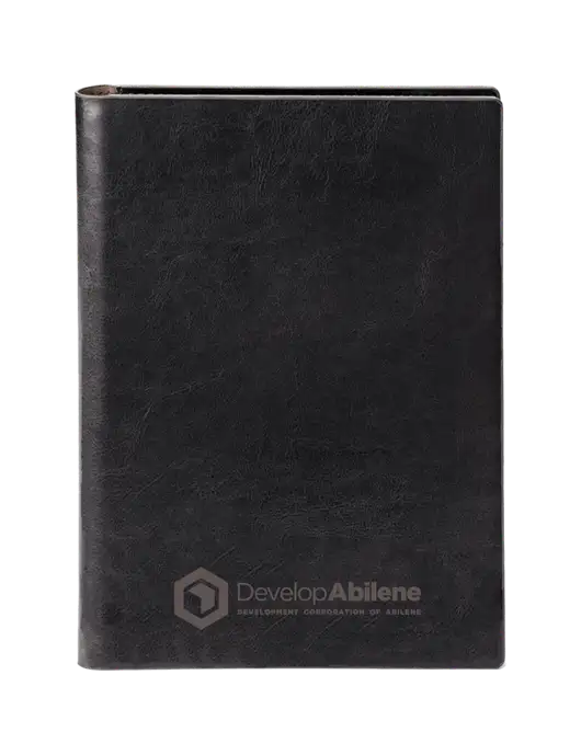 Fabrizio Black 7 x 9.625 Padfolio & Notepad w/Develop Abilene Logo