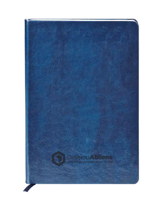 Fabrizio Blue Hard Cover 5.75 x 8.3 Journal w/Develop Abilene Logo