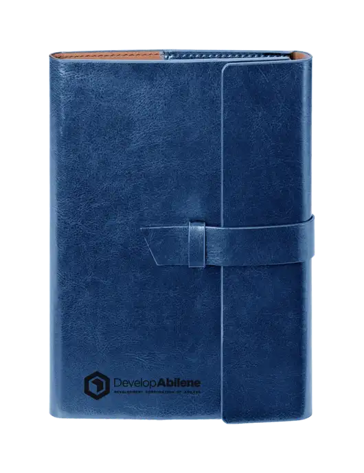 Fabrizio Blue 6.875 x 9.56 Portfolio w/Develop Abilene Logo