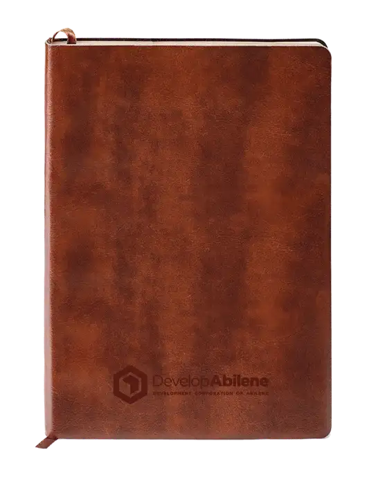 Fabrizio Brown Soft Cover 5.75 x 8.125 Journal w/Develop Abilene Logo