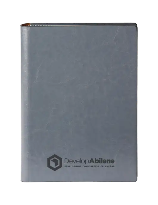 Fabrizio Grey 7 x 9.625 Padfolio & Notepad w/Develop Abilene Logo