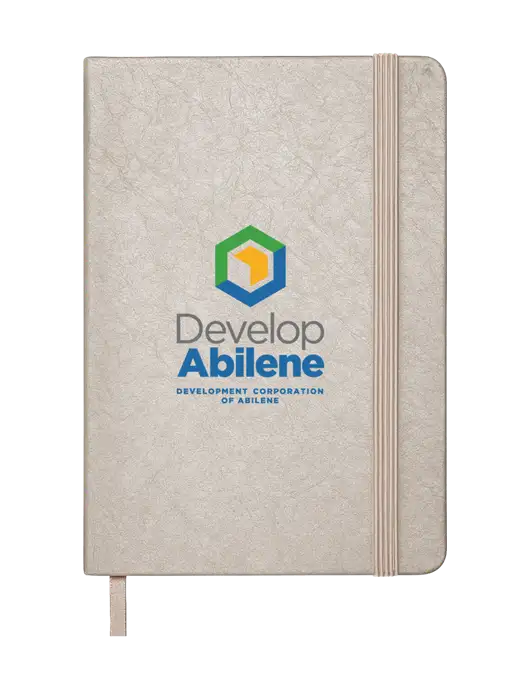 Granite Light Grey Hardcover Journal, 5.62 X  8.37 w/Develop Abilene Logo