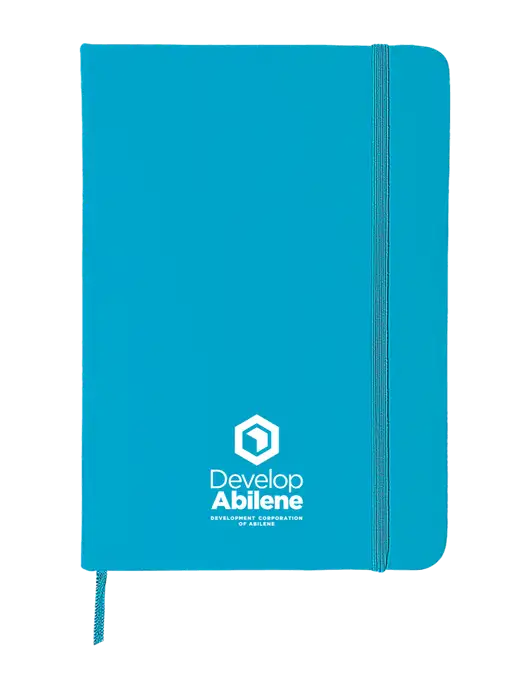 Light Blue Comfort Touch Bound Journal 5" X 7" w/Develop Abilene Logo