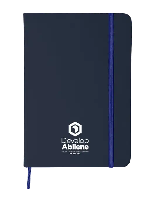 Dark Navy Blue Comfort Touch Bound Journal 5" X 7" w/Develop Abilene Logo