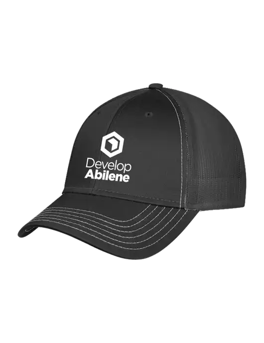 Charcoal Grey Mesh Trucker Cap Snap Back w/Develop Abilene Logo
