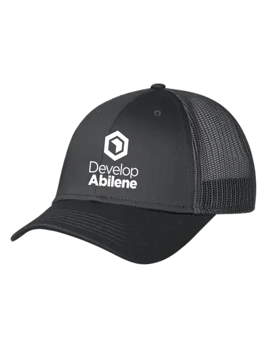 Charcoal Mesh Trucker Cap Snap Back w/Develop Abilene Logo