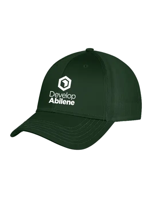 Dark Green Mesh Trucker Cap Snap Back w/Develop Abilene Logo