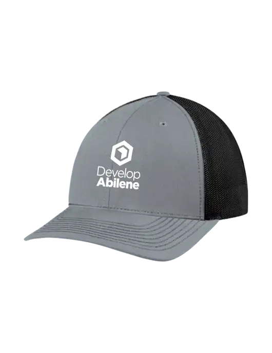Richardson Adjustable Snapback Original 112 Trucker Cap Heather Grey w/Black Mesh w/Develop Abilene Logo