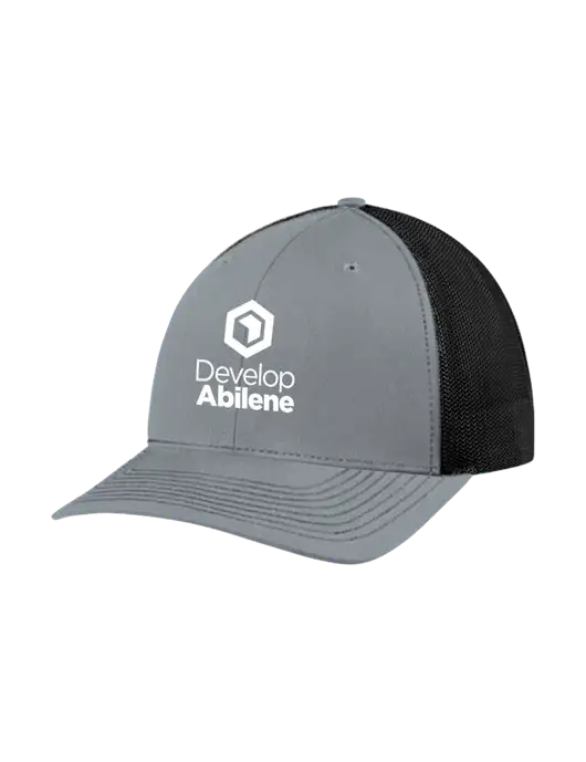 Richardson Adjustable Snapback Original 112 Trucker Cap Heather Grey w/Black Mesh w/Develop Abilene Logo