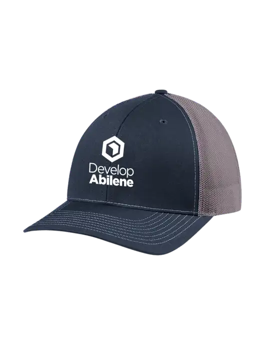 Richardson Adjustable Snapback Original 112 Trucker Cap Navy w/Charcoal Mesh w/Develop Abilene Logo
