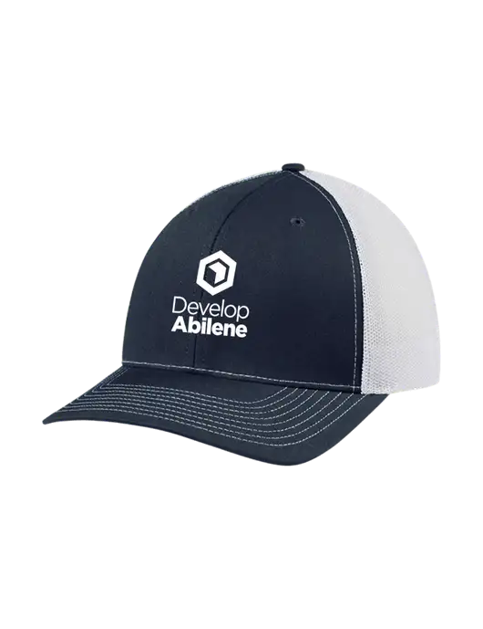 Richardson Adjustable Snapback Original 112 Trucker Cap Navy w/White Mesh w/Develop Abilene Logo