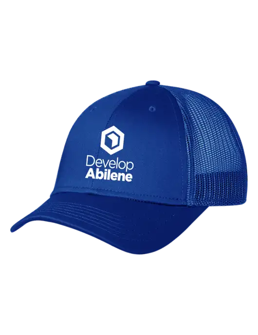 Royal Mesh Trucker Cap Snap Back w/Develop Abilene Logo