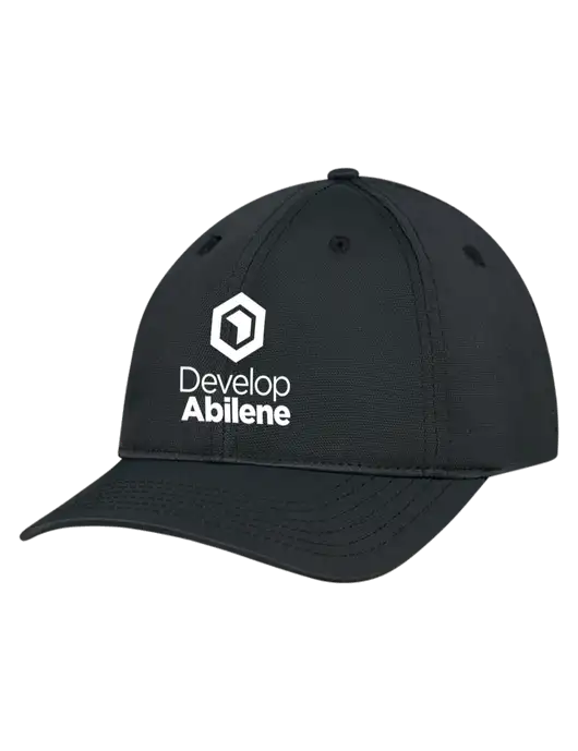 Black Nylon Twill Performance Cap w/Develop Abilene Logo