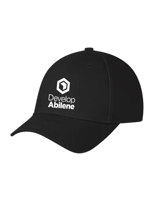 Black Structured Cap Hook & Loop w/Develop Abilene Logo