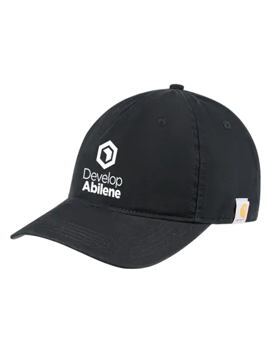 Carhartt Black Cotton Canvas Cap w/Develop Abilene Logo