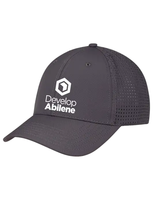 Charcoal Performance Stretchable Cap Hook & Loop w/Develop Abilene Logo