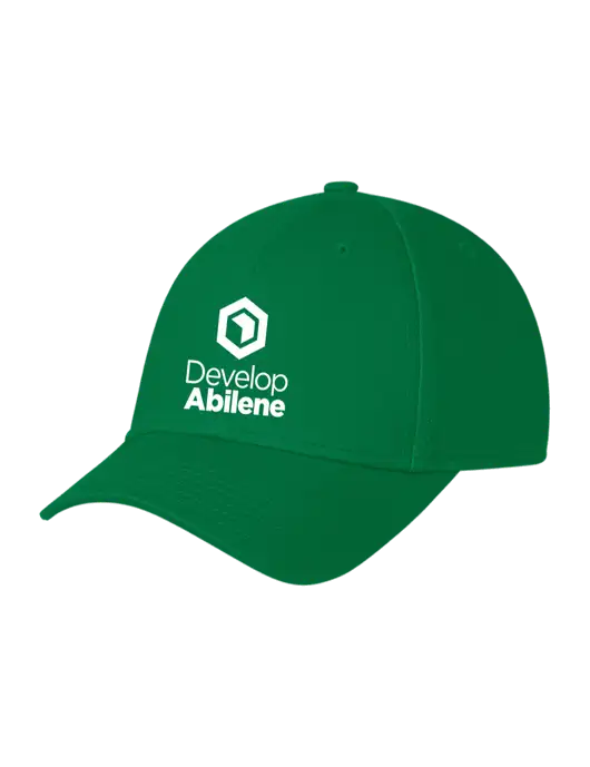 Kelly Green Structured Cap Hook & Loop w/Develop Abilene Logo