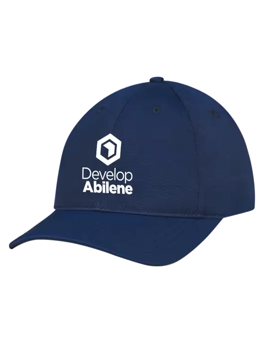 Navy Nylon Twill Performance Cap w/Develop Abilene Logo