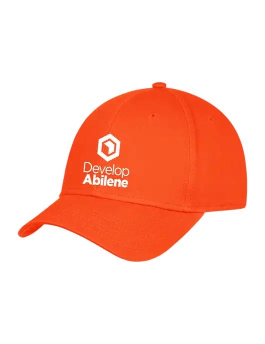 Orange Structured Cap Hook & Loop w/Develop Abilene Logo