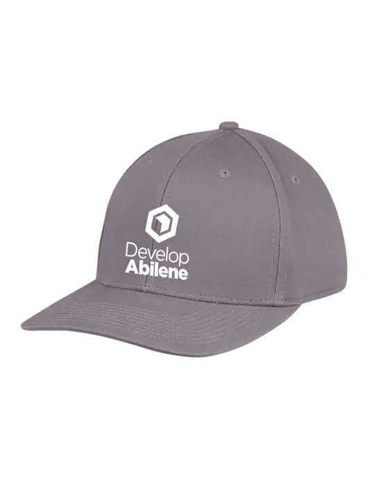 Premium Modern Structured Twill Charcoal Snapback Cap w/Develop Abilene Logo