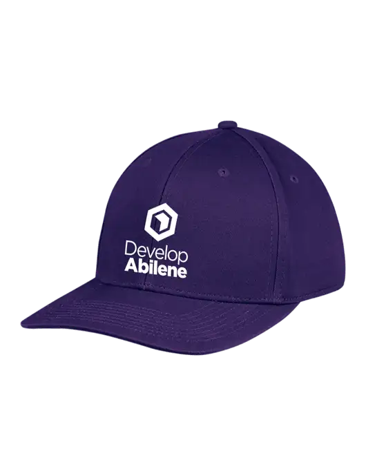 Premium Modern Structured Twill Purple Snapback Cap w/Develop Abilene Logo