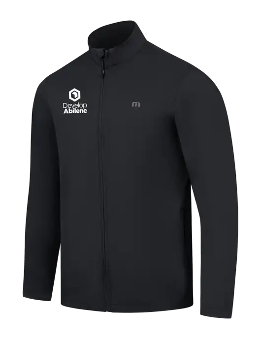TravisMathew Black Surfside Full-Zip Jacket w/Develop Abilene Logo