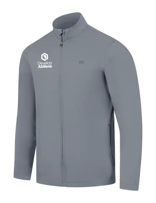 TravisMathew Light Medium Grey Surfside Full-Zip Jacket w/Develop Abilene Logo