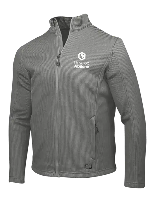 OGIO Medium Grey Grit Fleece Jacket w/Develop Abilene Logo
