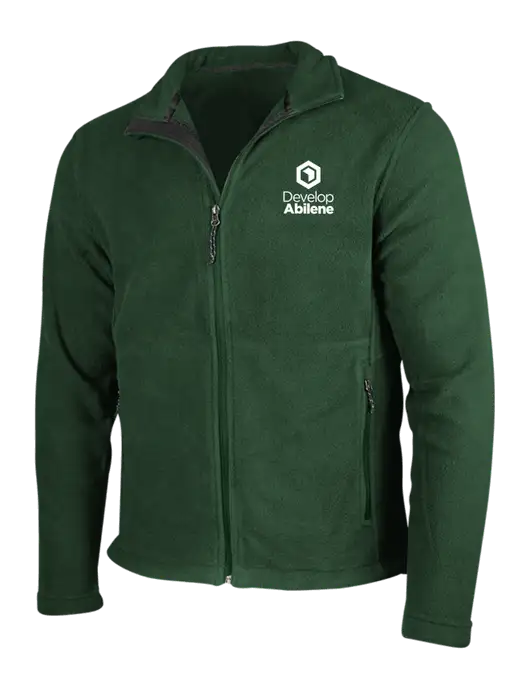 Dark Green Fleece Jacket w/Develop Abilene Logo