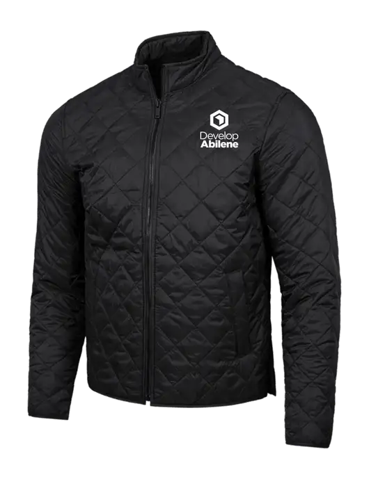 Mercer+Mettle Black Quilted Full-Zip Jacket w/Develop Abilene Logo