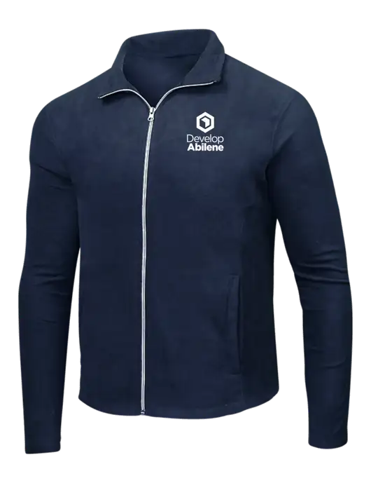 Navy Microfleece Jacket w/Develop Abilene Logo