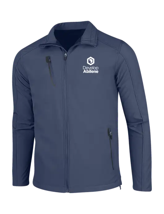 Navy Welded Softshell Jacket w/Develop Abilene Logo