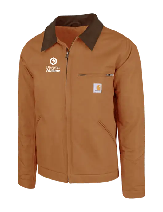 Carhartt Brown Duck Detroit Jacket w/Develop Abilene Logo