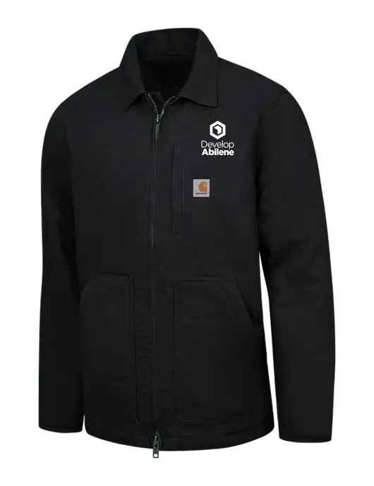 Carhartt Black Sherpa-Lined Coat w/Develop Abilene Logo