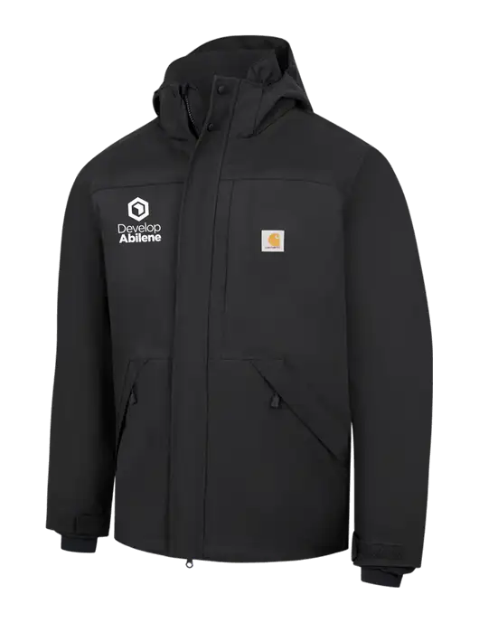 Carhartt Black Storm Defender Shoreline Jacket w/Develop Abilene Logo