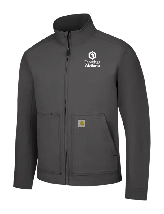 Carhartt Dark Grey Super Dux Soft Shell Jacket w/Develop Abilene Logo