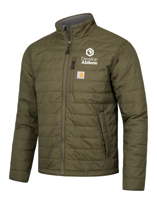 Carhartt Dark Olive Gilliam Jacket w/Develop Abilene Logo