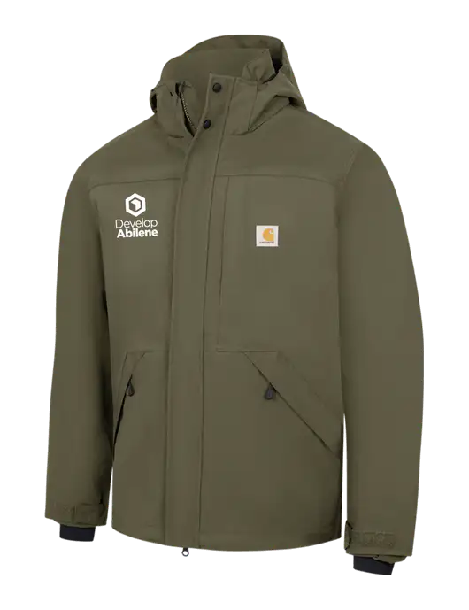 Carhartt Dark Olive Storm Defender Shoreline Jacket w/Develop Abilene Logo