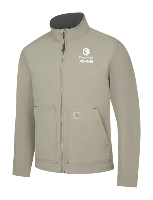 Carhartt Light  Grey Super Dux Soft Shell Jacket w/Develop Abilene Logo