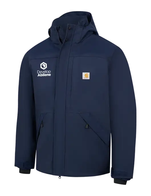 Carhartt Navy Storm Defender Shoreline Jacket w/Develop Abilene Logo